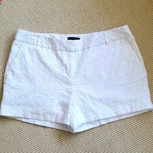 White Lined Shorts